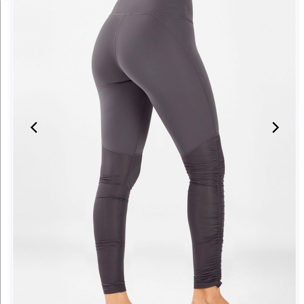 Fabletics High Waisted Shirred Leggings
